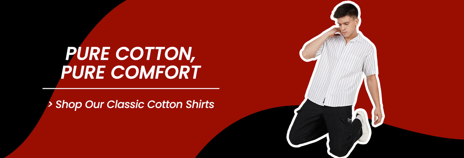 Cotton Shirts Collection Banner