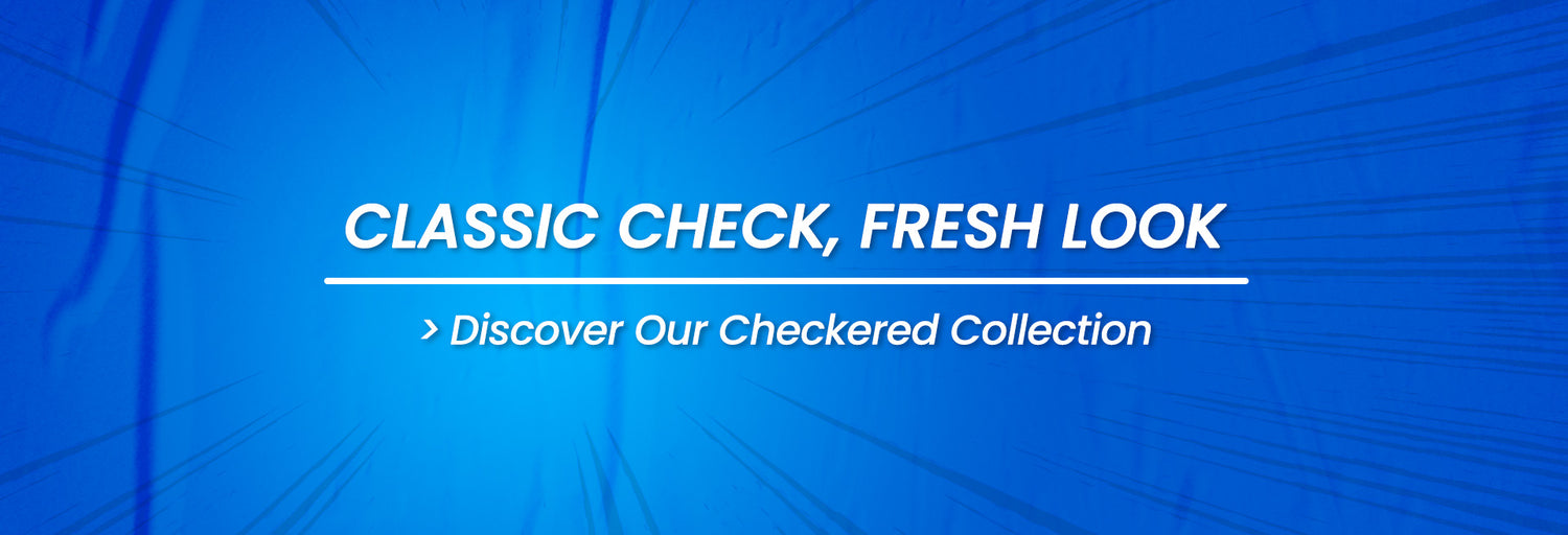 Checkered Shirt Collection Banner