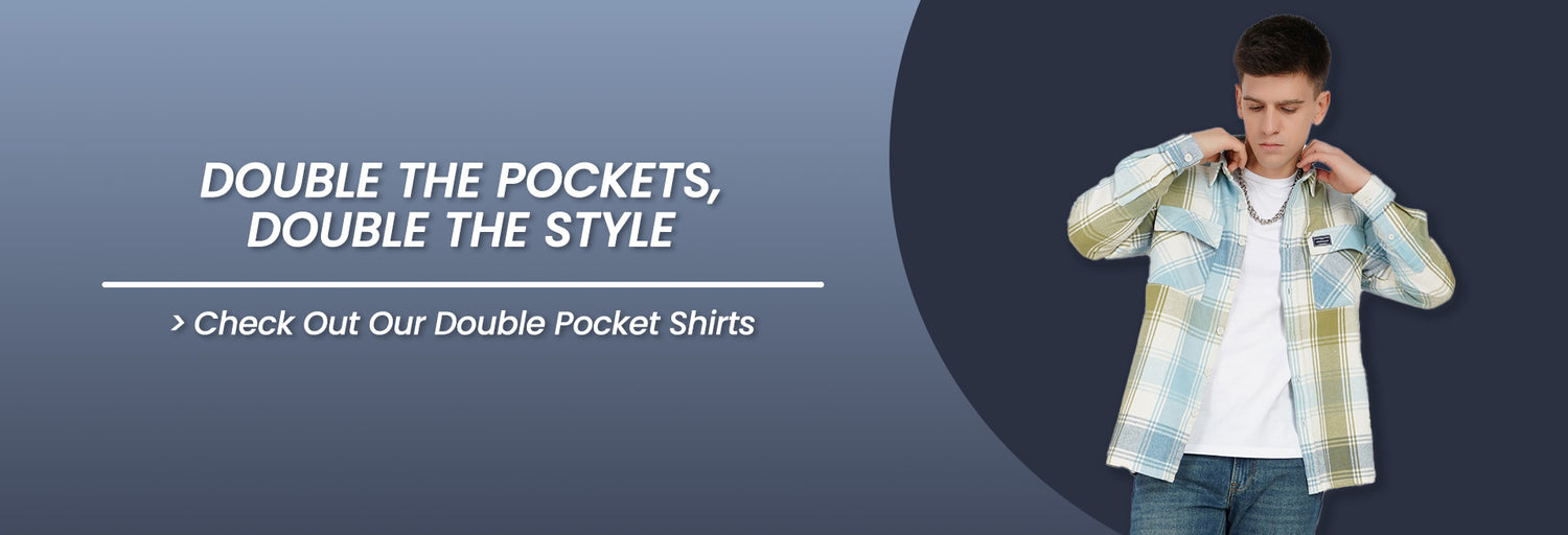 Double Pocket Shirts Collection Banner