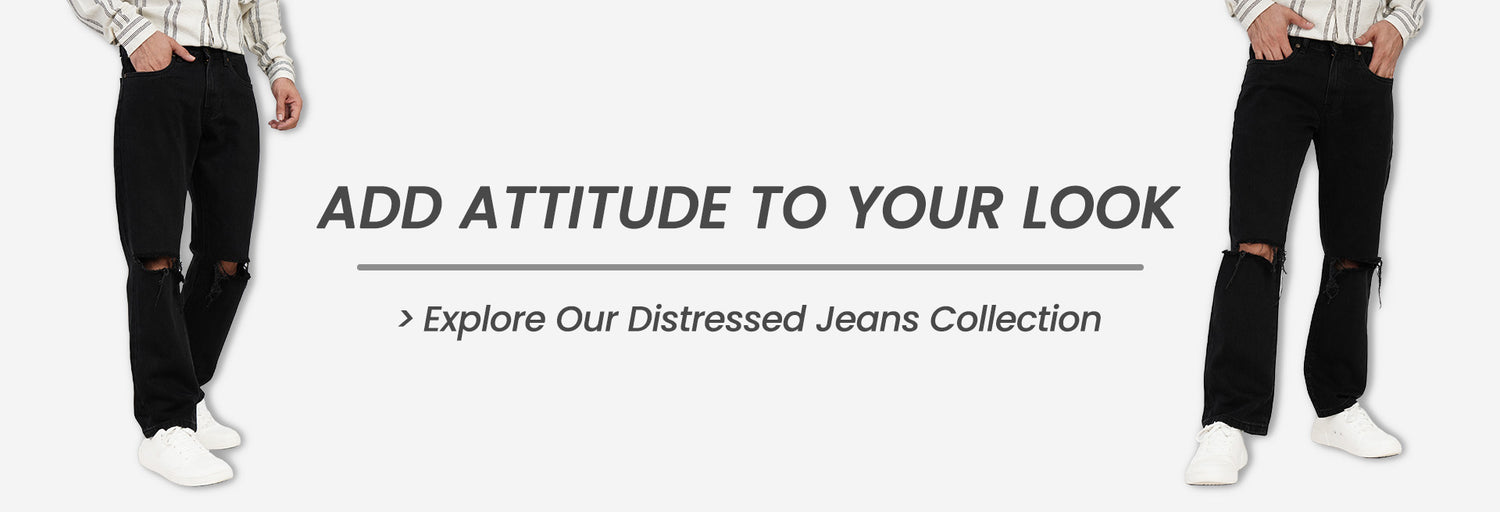 Distressed Jeans Men Collection Banner