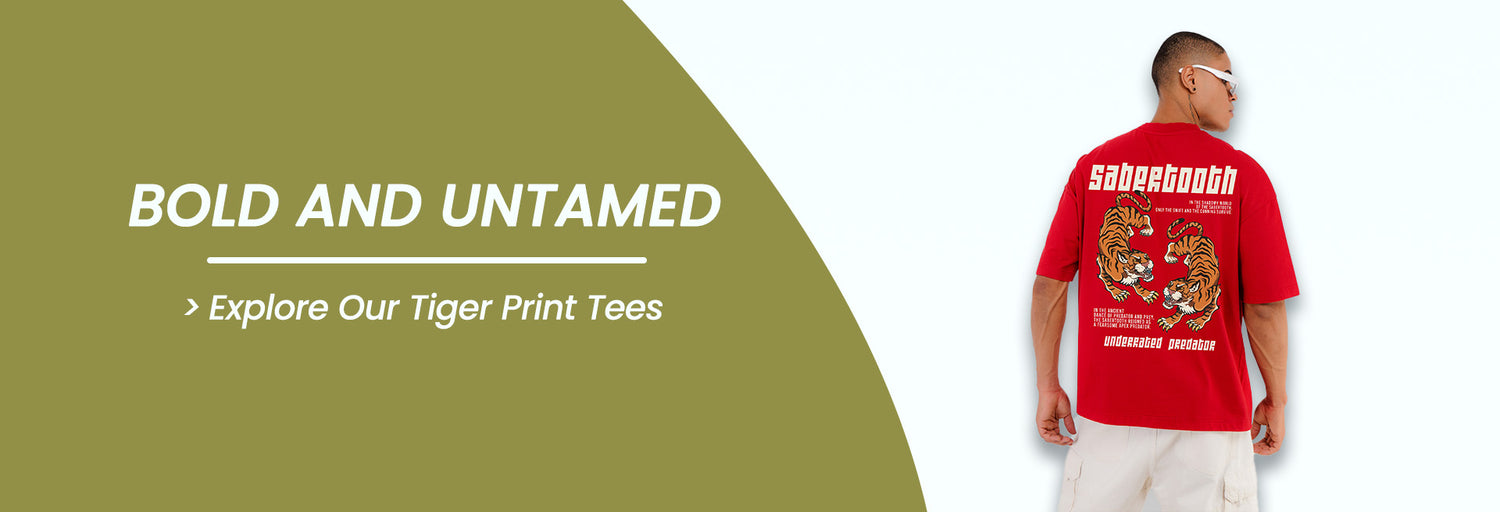 Tiger Print T-Shirt Collection Banner