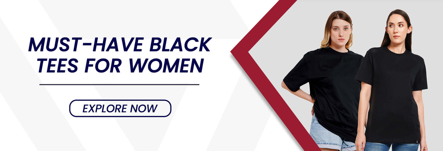 Black T-Shirt Women Banner
