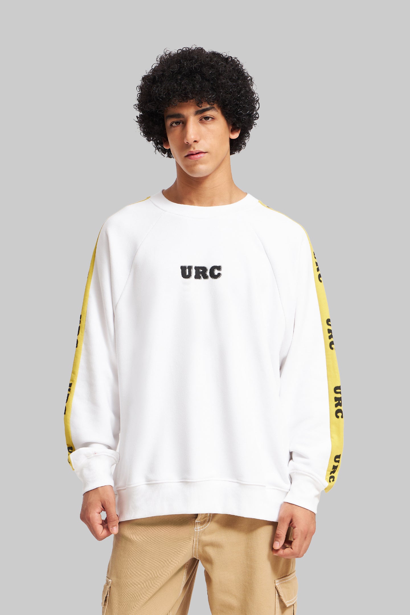 Bright White Raglan Sweatshirt Pic 4