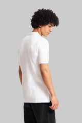 White Logo Tape Polo T-Shirt Pic 3