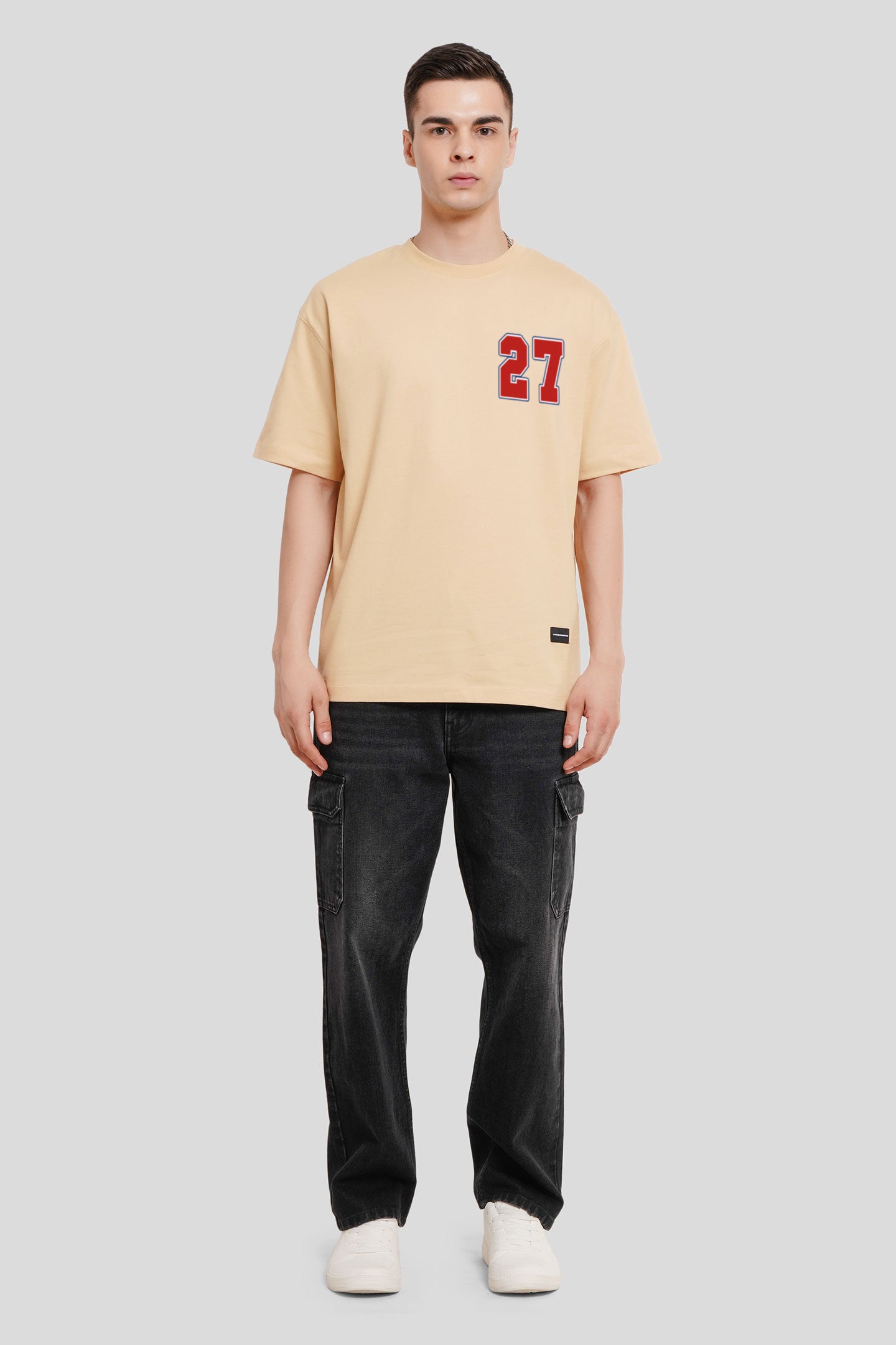 27 Beige Printed T-Shirt