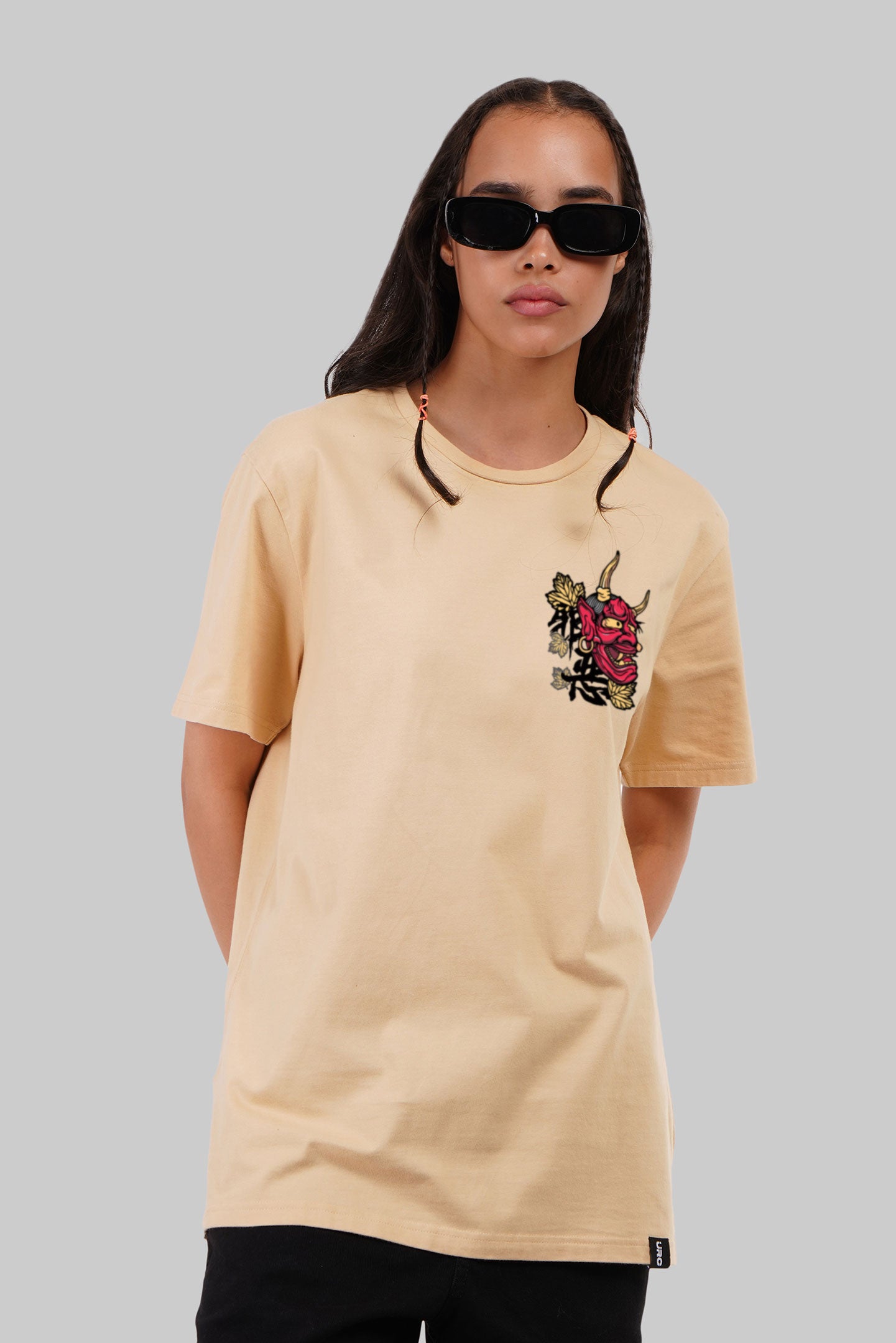 Ghost Beige Boyfriend Fit T-Shirt Women