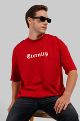 Peaceful Eternity Red Baggy Fit T-Shirt Men