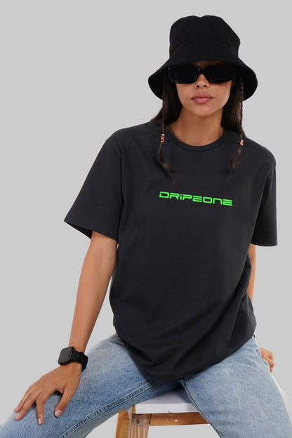 Dripzone Black Boyfriend Fit T-Shirt Women