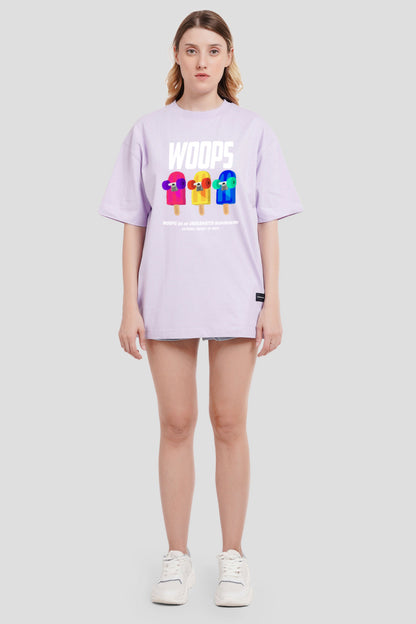 Woops Lilac Printed T-Shirt