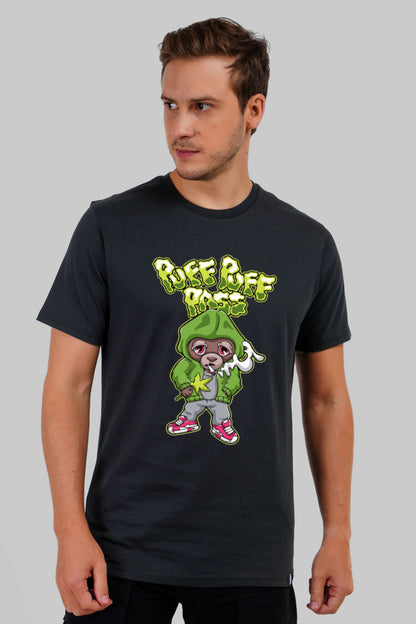 Puff Puff Pass Black Regular Fit T-Shirt Men