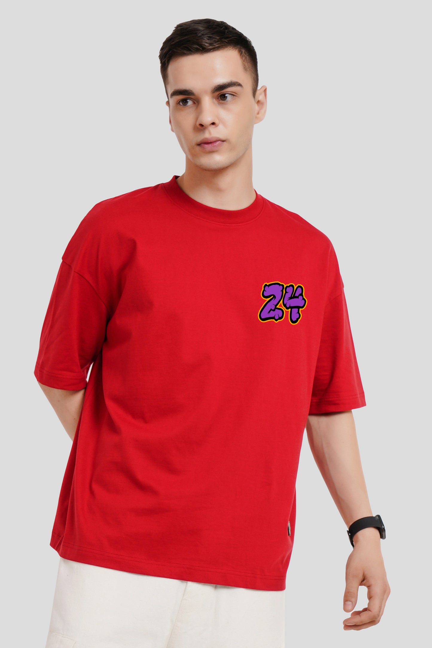 24 Red Printed T-Shirt