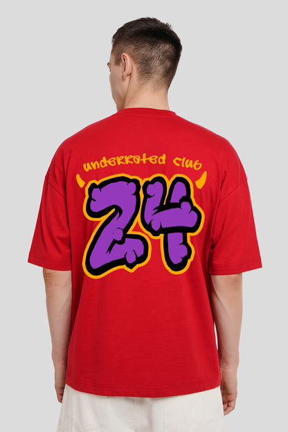 24 Red Printed T-Shirt