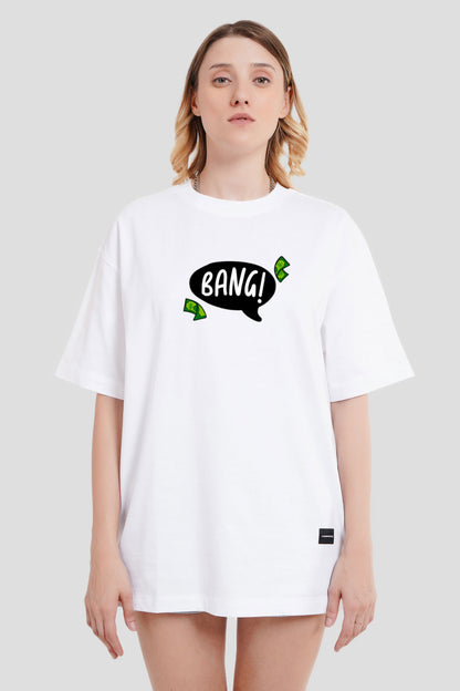 Bang White Printed T-Shirt