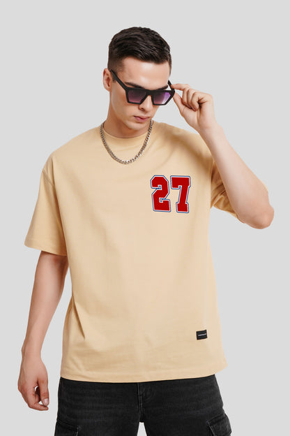 27 Beige Printed T-Shirt