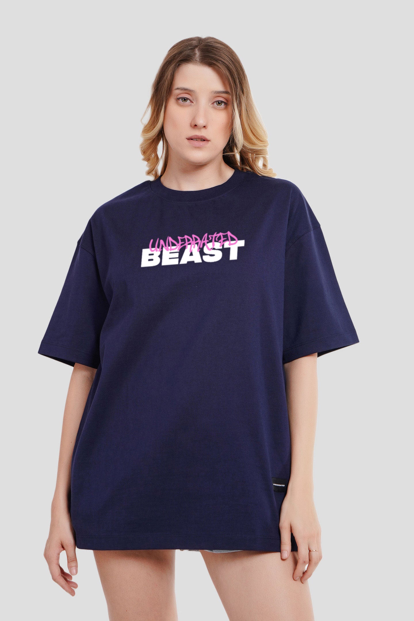 Beast Navy Blue Printed T-Shirt