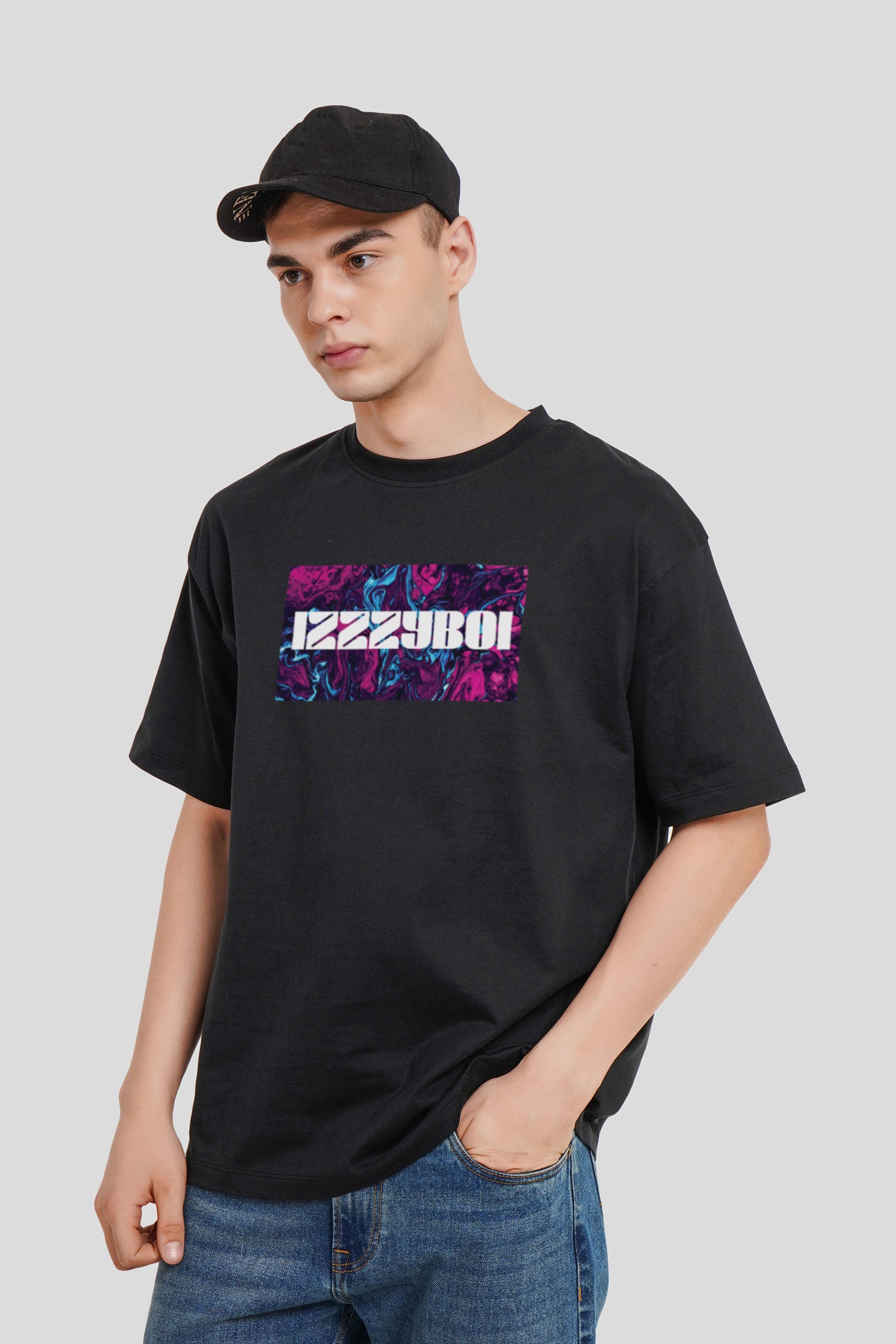 Izzyboi Black Printed T-Shirt