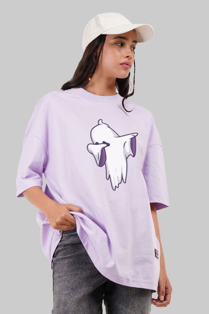 Dab Ghost Lavender Baggy Fit T-Shirt Women