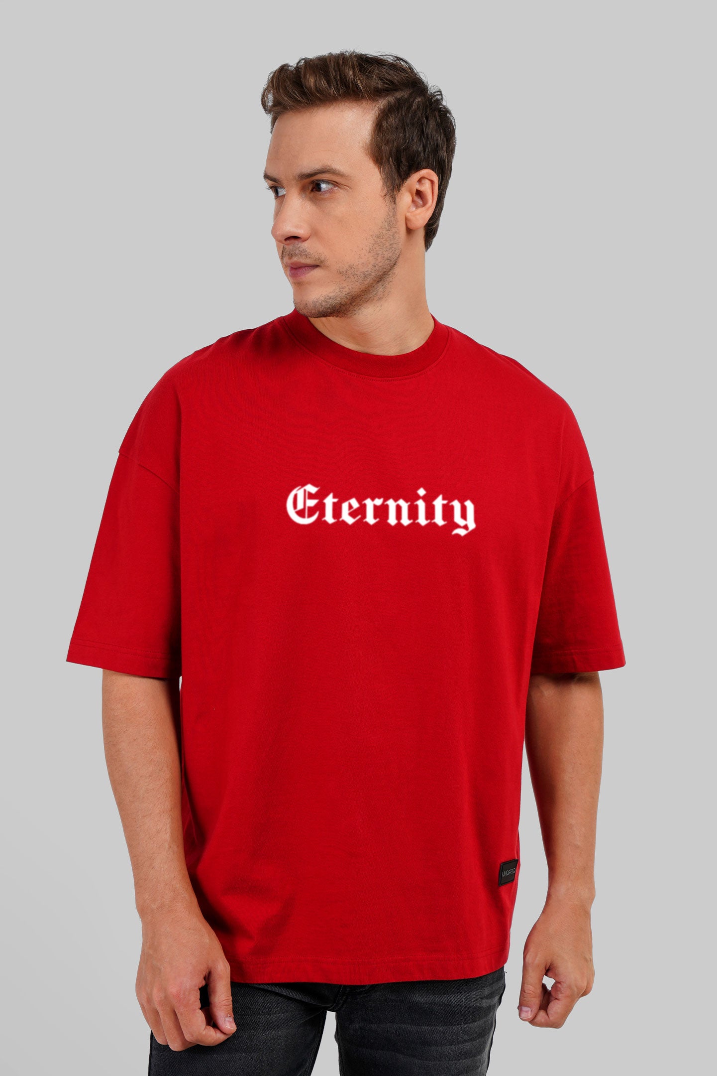 Peaceful Eternity Red Baggy Fit T-Shirt Men