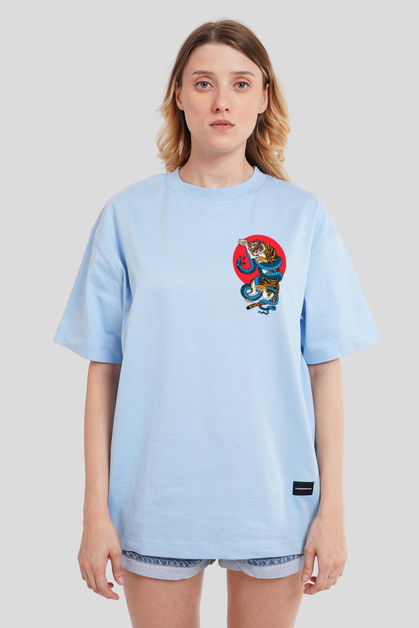 Jiu Jitsu Powder Blue Printed T-Shirt