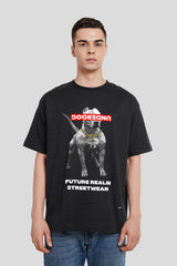 Underdog Black Printed T Shirt Men Oversized Fit With Front And Back Design Pic 1