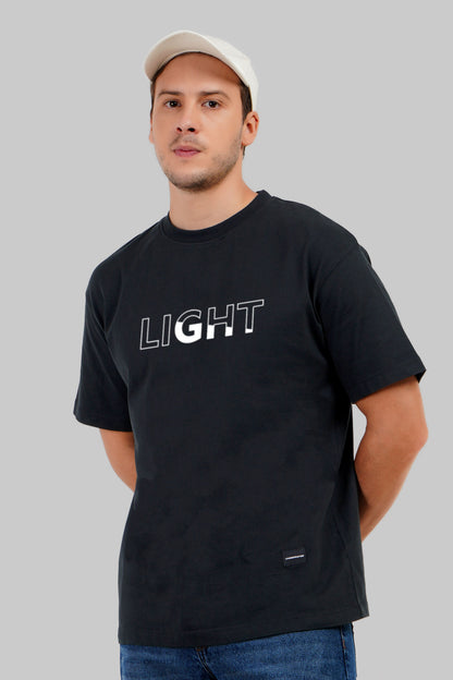 Light Black Oversized Fit T-Shirt Men