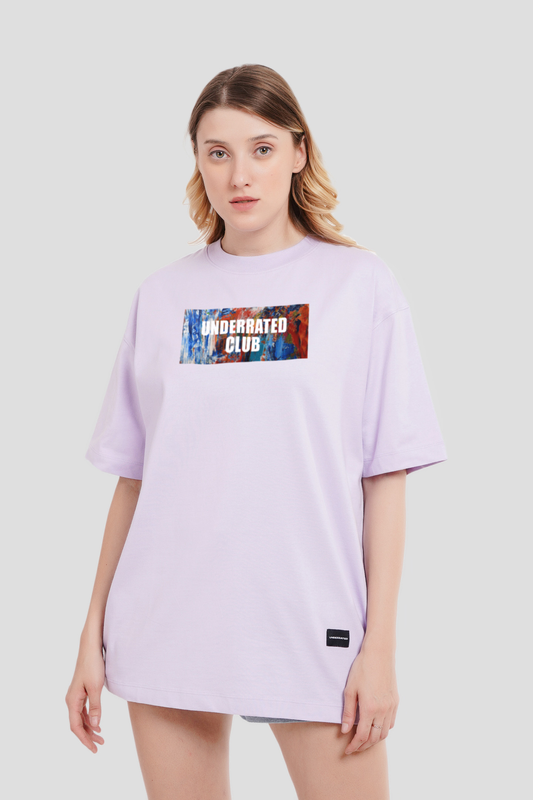 Underrated Essentials Lilac Printed T-Shirt