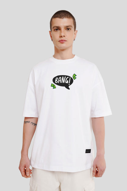 Bang White Printed T-Shirt