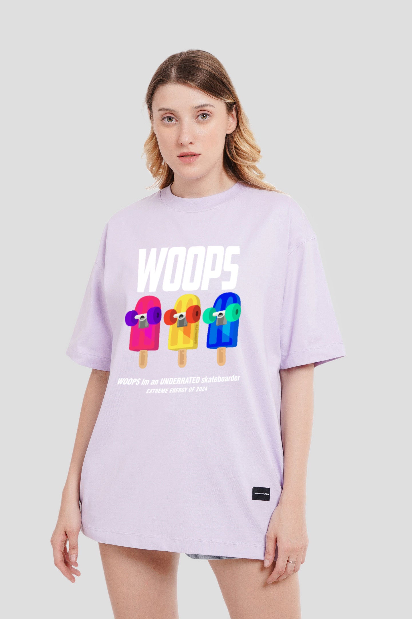 Woops Lilac Printed T-Shirt