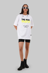 The Real Skater White Oversized Fit T-Shirt Women