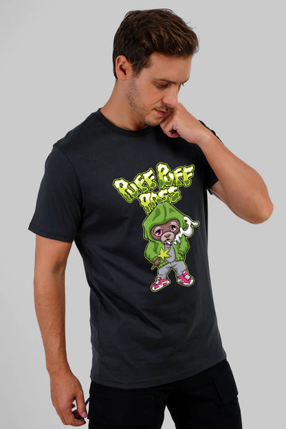 Puff Puff Pass Black Regular Fit T-Shirt Men