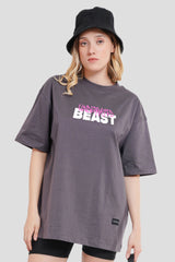 Beast Dark Grey Printed T-Shirt