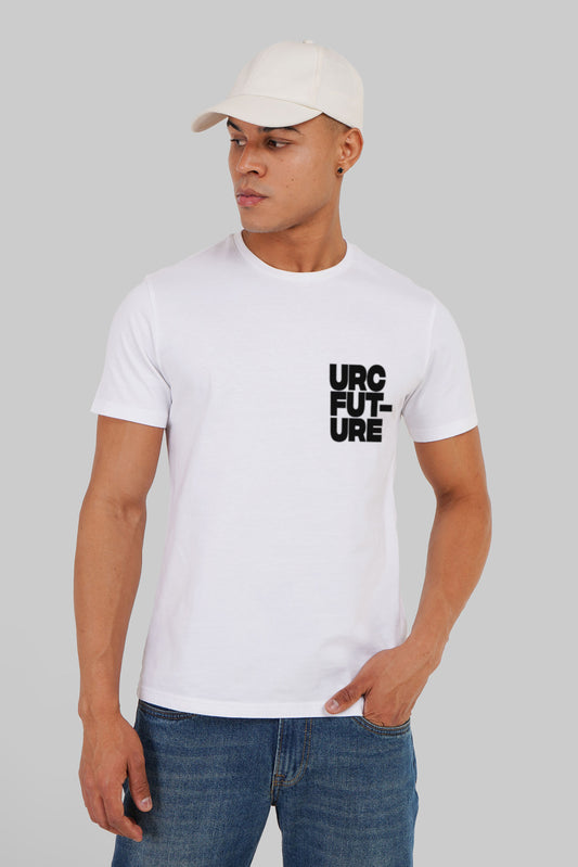 URC Future White Regular Fit T-Shirt Men