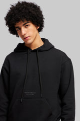 Black Pigment Print Hoodie Pic 2