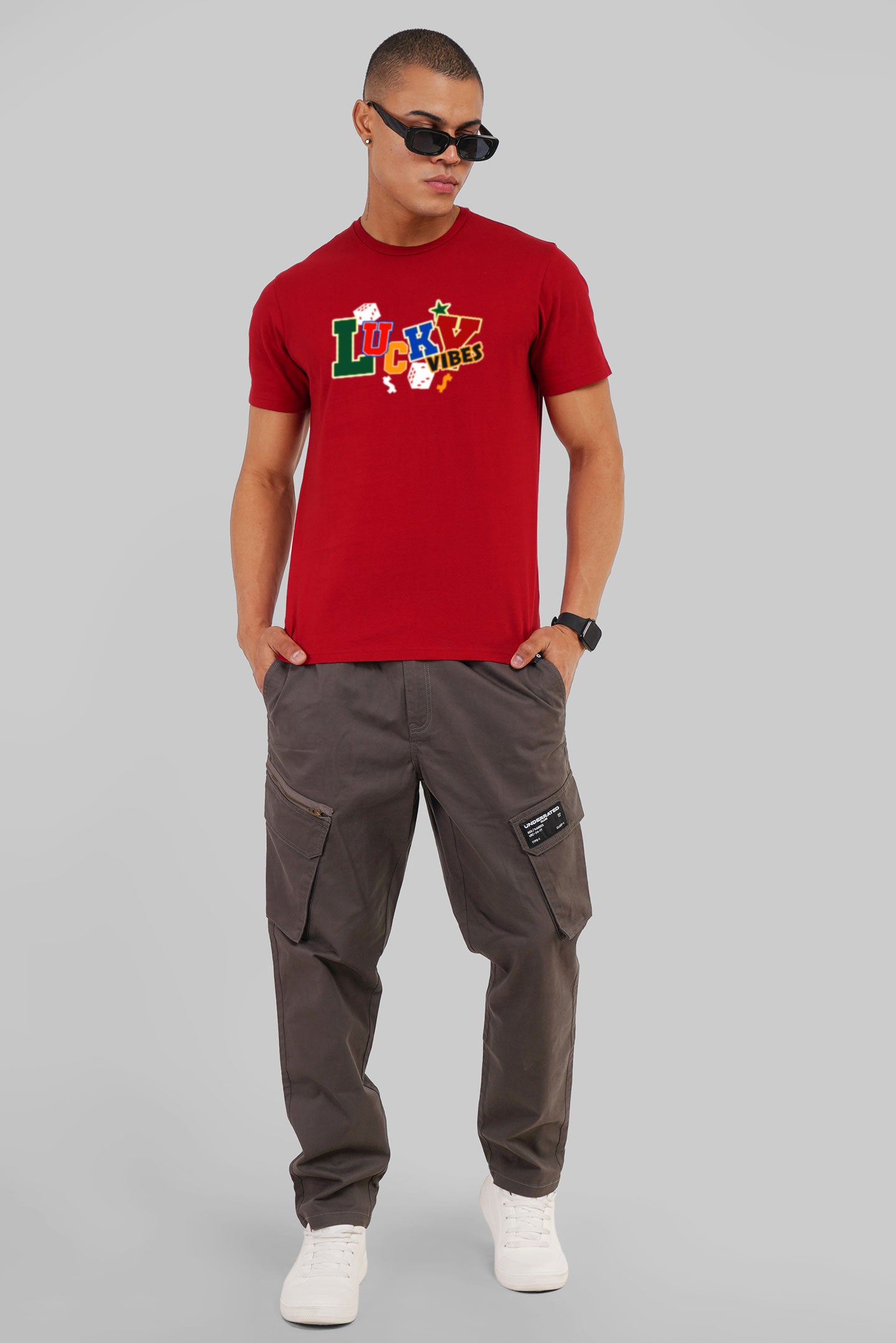 Lucky Red Regular Fit T-Shirt Men