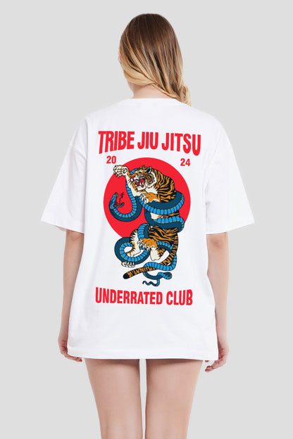 Jiu Jitsu White Printed T-Shirt