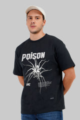 Poisonous Spider Black Oversized Fit T-Shirt Men