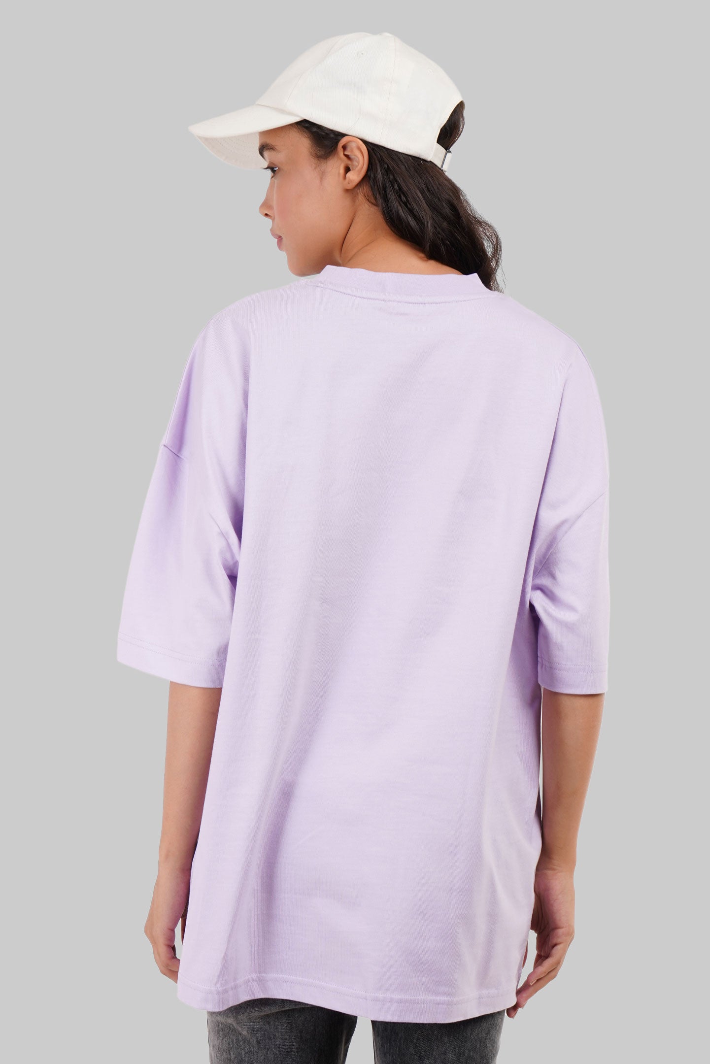 Dab Ghost Lavender Baggy Fit T-Shirt Women