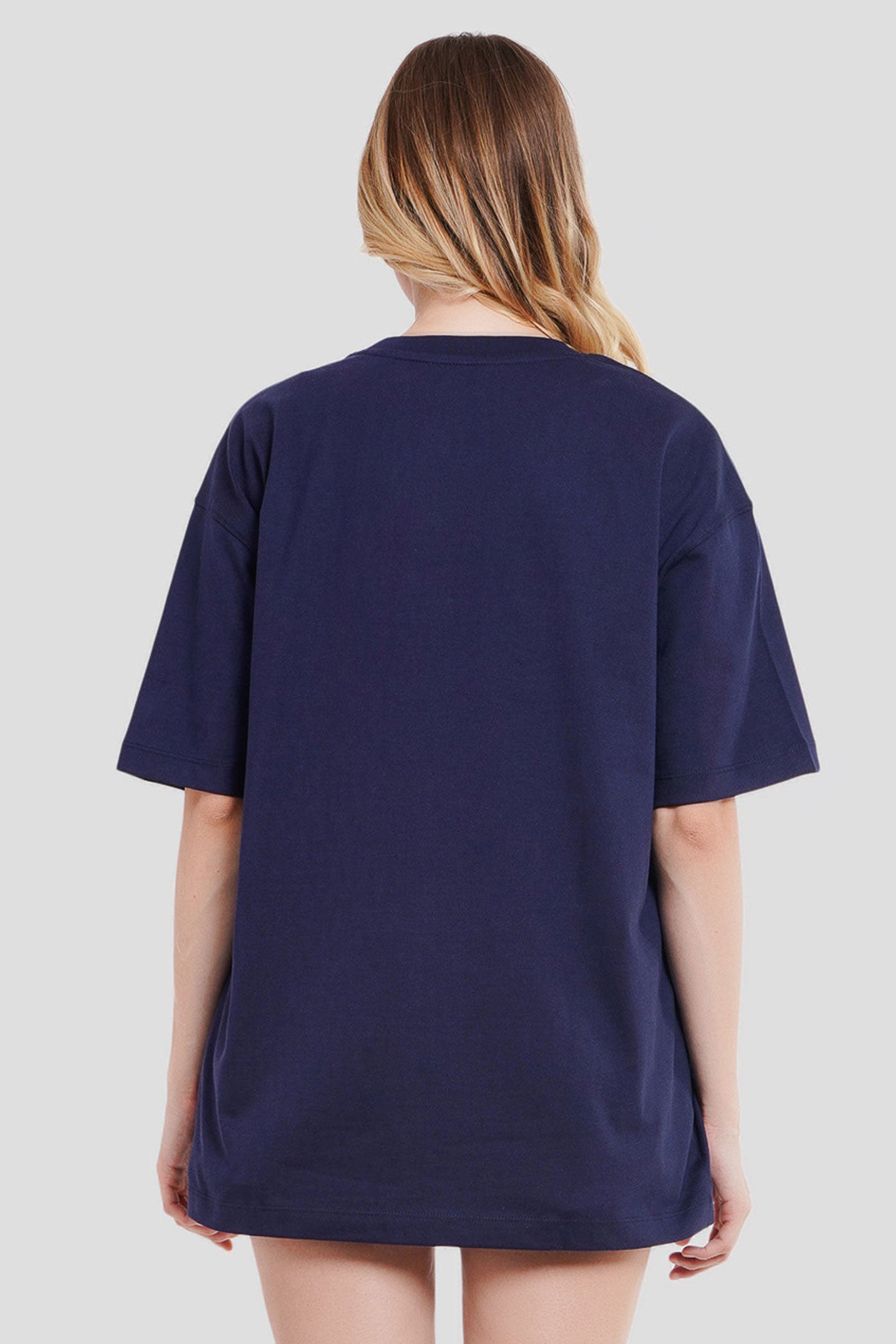 Underrated Minimalist Typography Navy Blue Printed T-Shirt