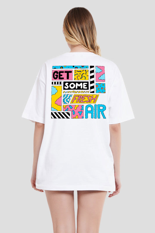 Pop Art Vibes White Printed T-Shirt