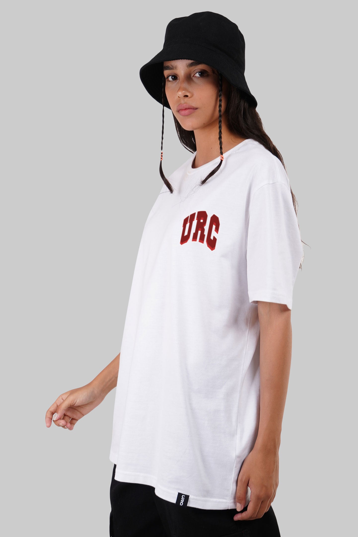 Retro College Classic White Boyfriend Fit T-Shirt Women