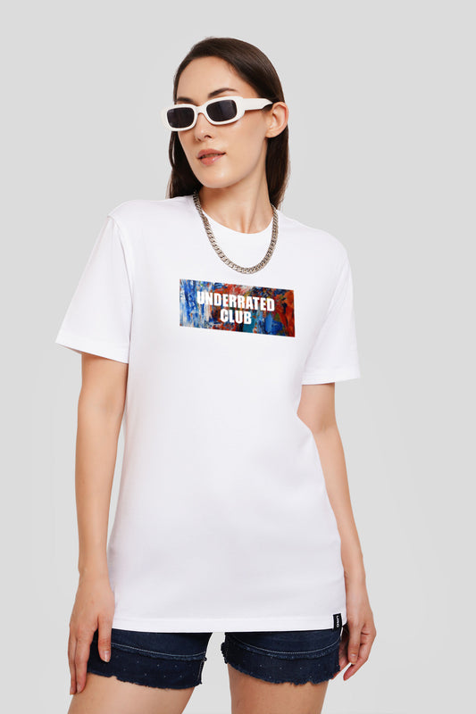 Underrated Essentials White Printed T-Shirt