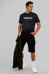 Underrated Camo Fusion Black Regular Fit T-Shirt Men