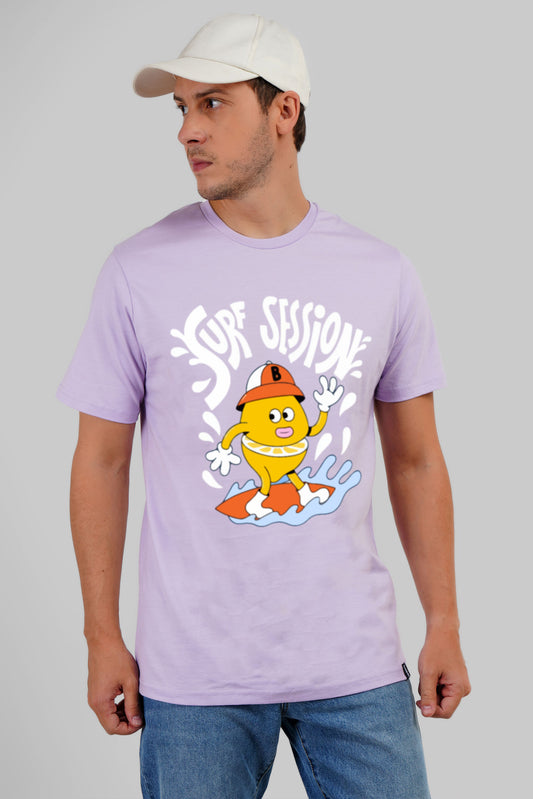 Surfboard Session Lilac Regular Fit T-Shirt Men