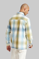 Blue Plaid Check Shacket Pic 2