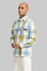 Blue Plaid Check Shacket Pic 4