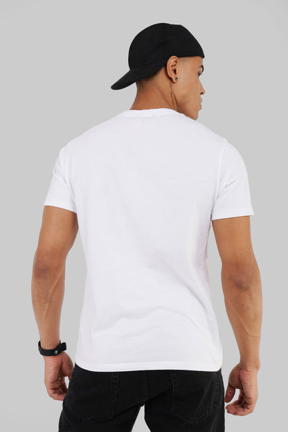 Never Too Late For Fun White Regular Fit T-Shirt Men