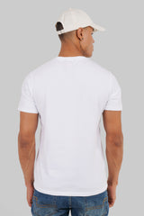 Retro College Classic White Regular Fit T-Shirt Men