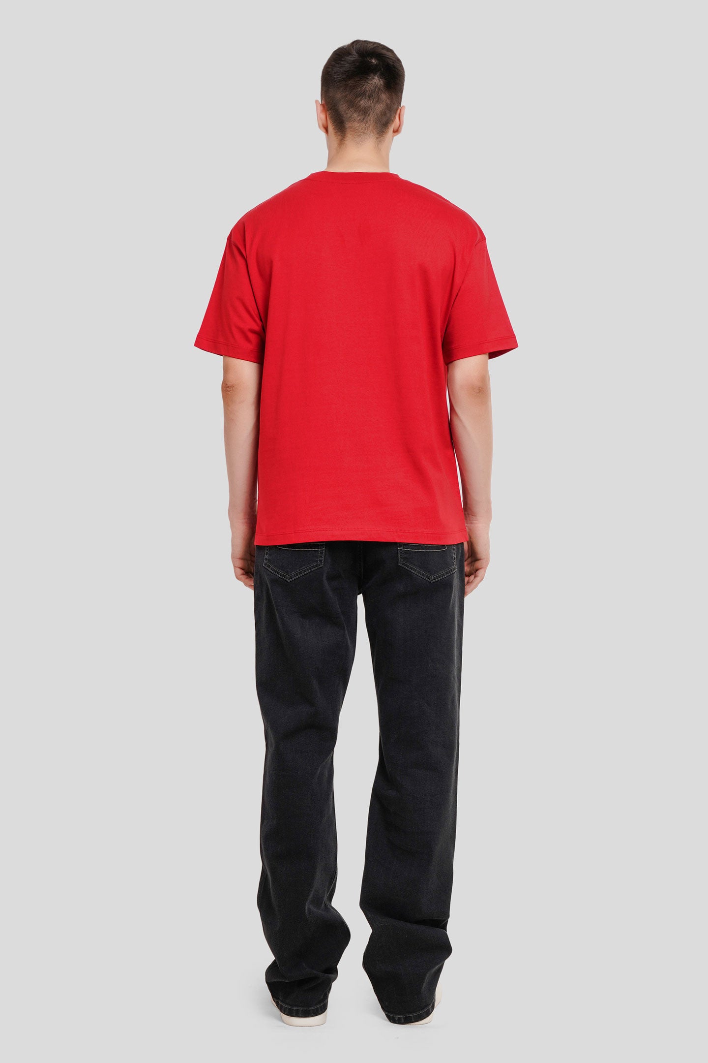 Underrated Minimalist Typography Red Printed T-Shirt