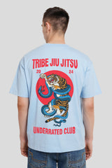 Jiu Jitsu Powder Blue Printed T-Shirt