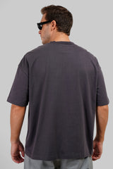 Gamer Dark Grey Baggy Fit T-Shirt Men